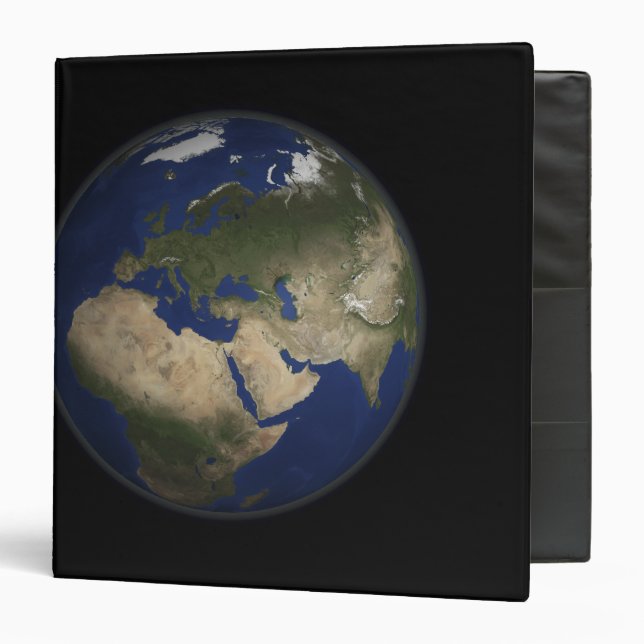 Full Earth view of Africa, Europe, and Middle E Binder (Front/Inside)
