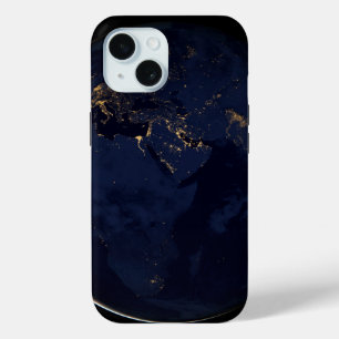 Full Earth With City Lights iPhone 15 Case
