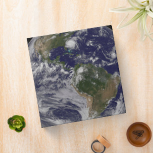 Full Earth With Hurricane Irene On East Coast. Binder