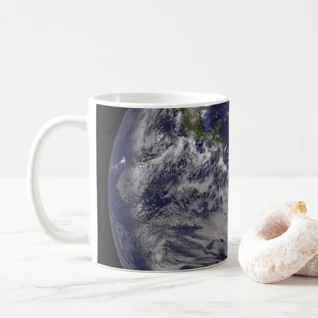 Full Earth With Hurricane Irene On East Coast. Coffee Mug (With Donut)