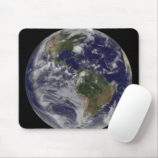 Full Earth With Hurricane Irene On East Coast. Mouse Pad