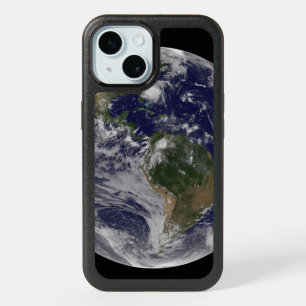 Full Earth With Hurricane Irene On East Coast. iPhone 15 Case