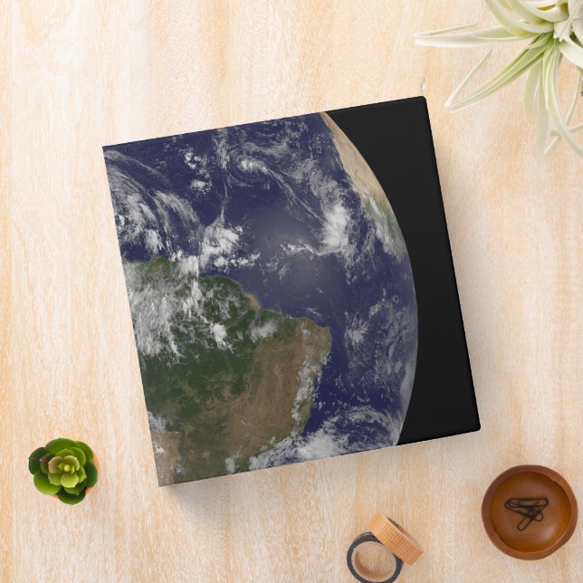 Full Earth With Hurricane Irene Over The Bahamas. Binder (In Situ)