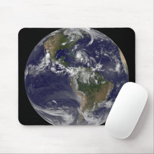 Full Earth With Hurricane Irene Over The Bahamas. Mouse Pad