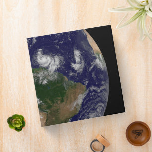 Full Earth With Tropical Storms In The Atlantic Binder