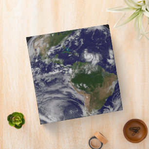 Full Earth With Tropical Storms In The Atlantic Binder