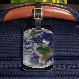 Full Earth With Tropical Storms In The Atlantic Luggage Tag