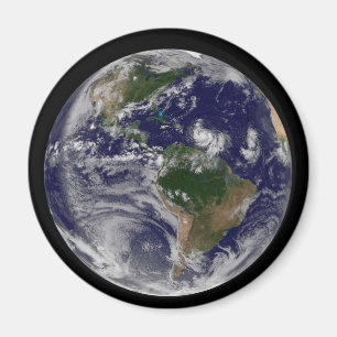 Full Earth With Tropical Storms In The Atlantic Magnet
