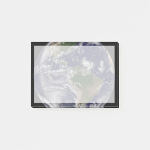 Full Earth With Tropical Storms In The Atlantic Post-it Notes