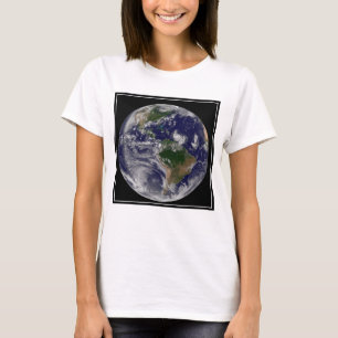 Full Earth With Tropical Storms In The Atlantic T-Shirt