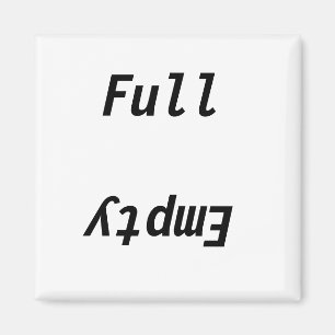 Full Empty refrigerator Magnet