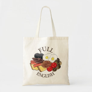 Full English Breakfast UK British Food Cuisine Tote Bag