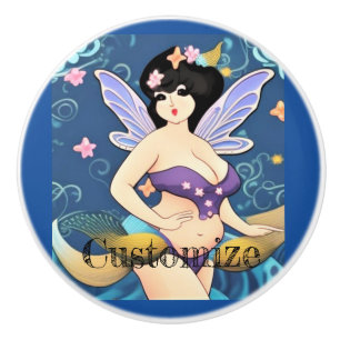 Full-figure Fairy Goddess Thunder_Cove Ceramic Knob