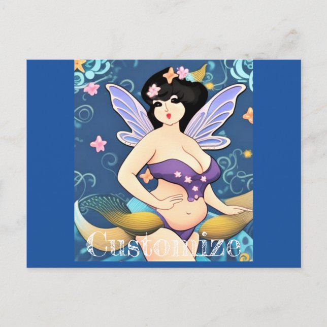 Full-figure Fairy Goddess Thunder_Cove Postcard (Front)