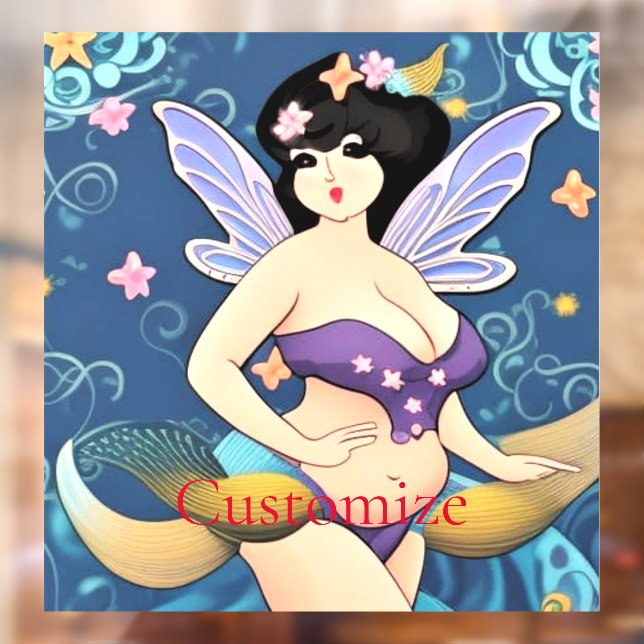 Full-figure Fairy Goddess Thunder_Cove  Window Cling (Sheet 2)