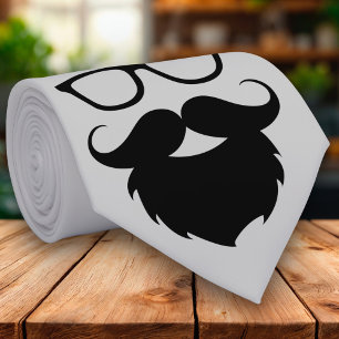 Full Grown Funny Beard Man Tie