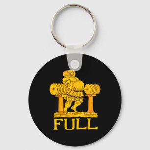 Full Gym Powerlifting Bodybuilding Weightlifting W Keychain