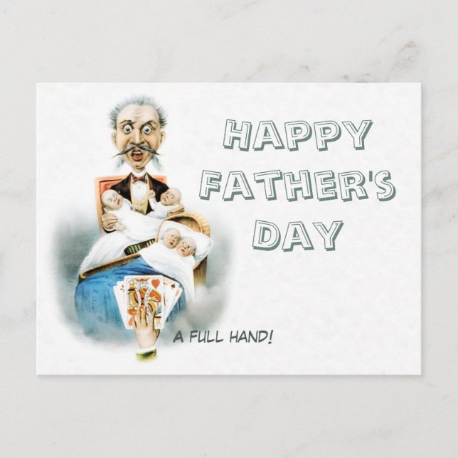 Full Hand Father's Day CC0186 Postcard (Front)
