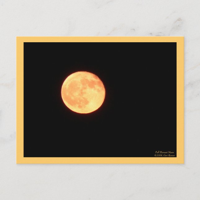 Full Harvest Moon Postcard (Front)