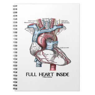 Full Heart Inside Anatomical Illustration Notebook