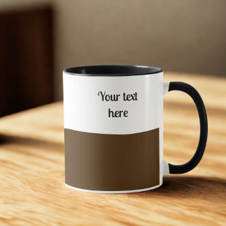 "Full It" Mug - foncé rôti Look - Ajouter votre te