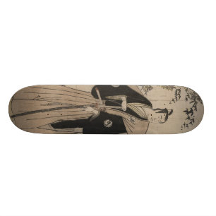 Full-length Portrait of a Samurai Warrior c. 1780 Skateboard