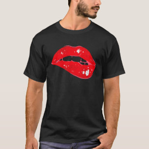 Full lips kissing mouth red bite T-Shirt