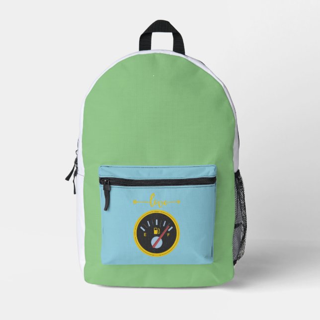 full love printed backpack (Front)