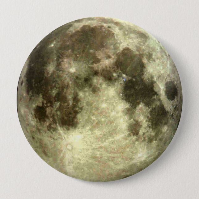 Full Moon 4 Inch Round Button (Front)
