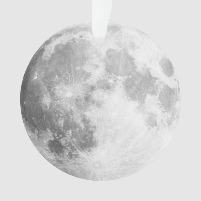 Full Moon Acrylic Ornament (Front)