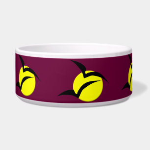 Full Moon and Bats Dog Bowl