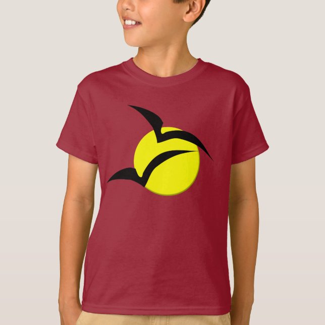 Full Moon and Bats Kids Tee (Front)