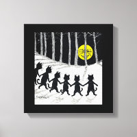 Full moon and Cats, Louis Wain