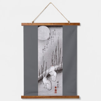 Full Moon and Rabbits, Hiroshige, Ukiyo-e Hanging Tapestry