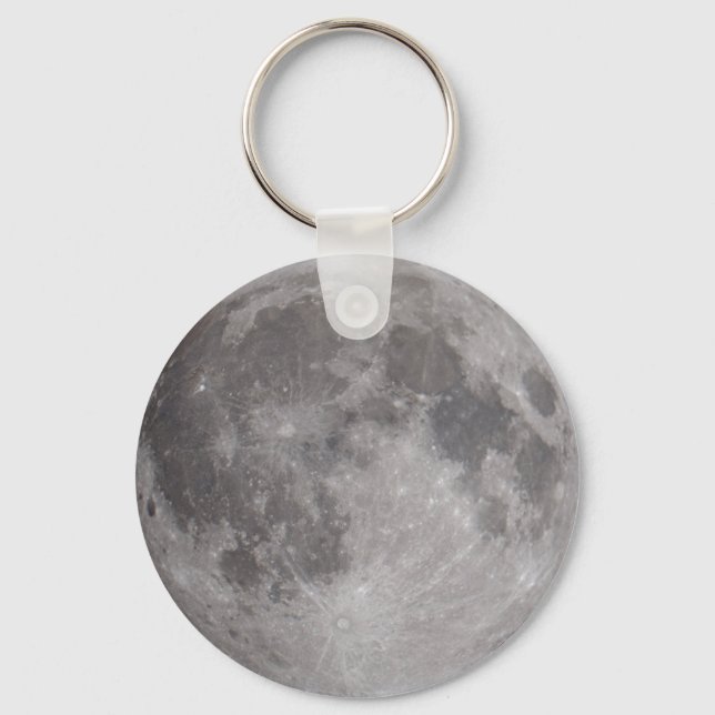 Full Moon Astronomy Theme Keychain (Front)