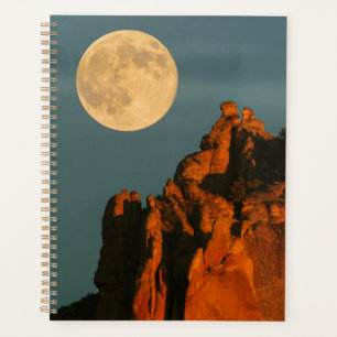 Full Moon Basalt Cliffs Smith Rock State Park Planner