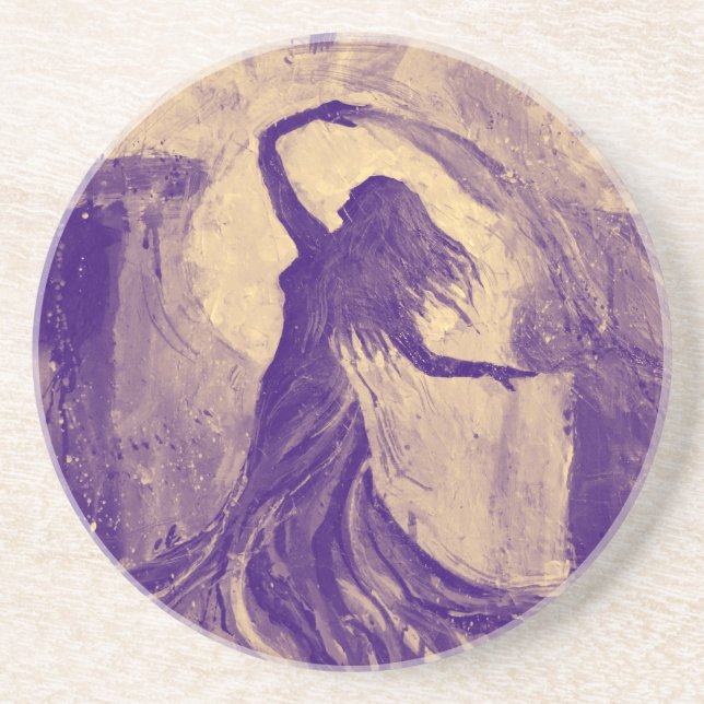 Full Moon Belly Dancer                             Coaster (Front)