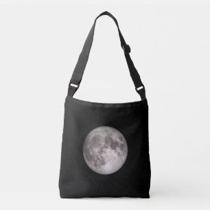 Full moon black space  crossbody bag