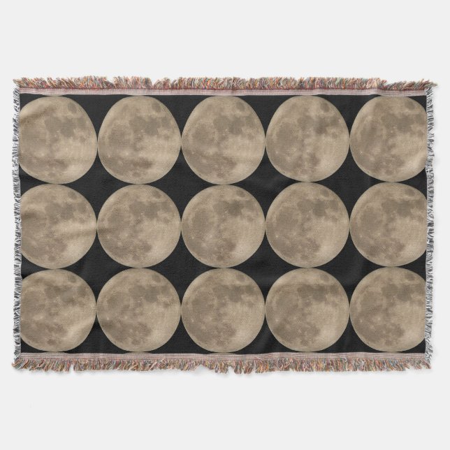 Full Moon Blanket Super Moon Throw Blankets Gifts (Front)