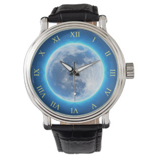 Full Moon, Blue Glow Watch