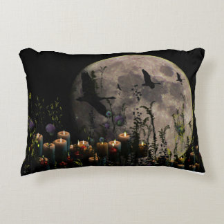 Full Moon botanicals candle Accent Pillow
