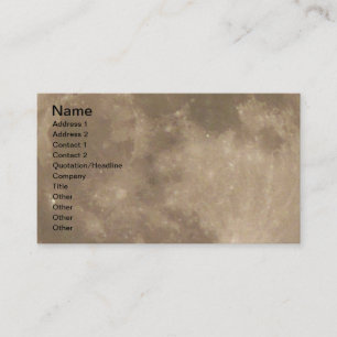 Full Moon Business Card Personalize Your Cards