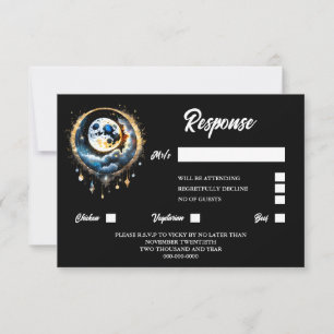 Full moon celestial starry night luna response