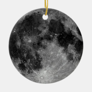 Full Moon Ceramic Ornament