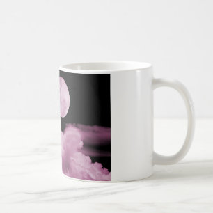 FULL MOON CLOUDS PINK COFFEE MUG