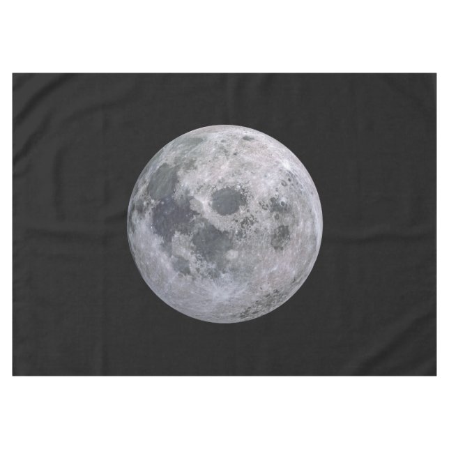 FULL MOON Custom Cotton Tablecloth (Front (Horizontal))