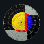 Full moon dartboard<br><div class="desc">moon, sun, design, luxury, fantasy, cool, fashion, geometric, pop-art, architecture</div>