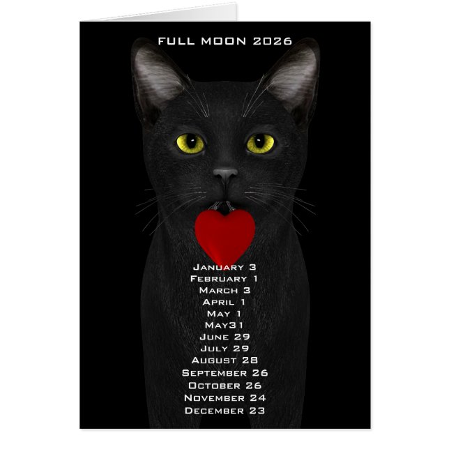 Full Moon Dates  cat 2026 (Front)