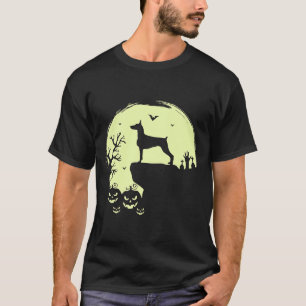 Full Moon Doberman Halloween Dog For Humans Women T-Shirt