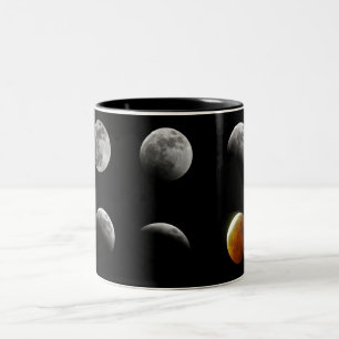 Full Moon Eclipse Two-Tone Coffee Mug